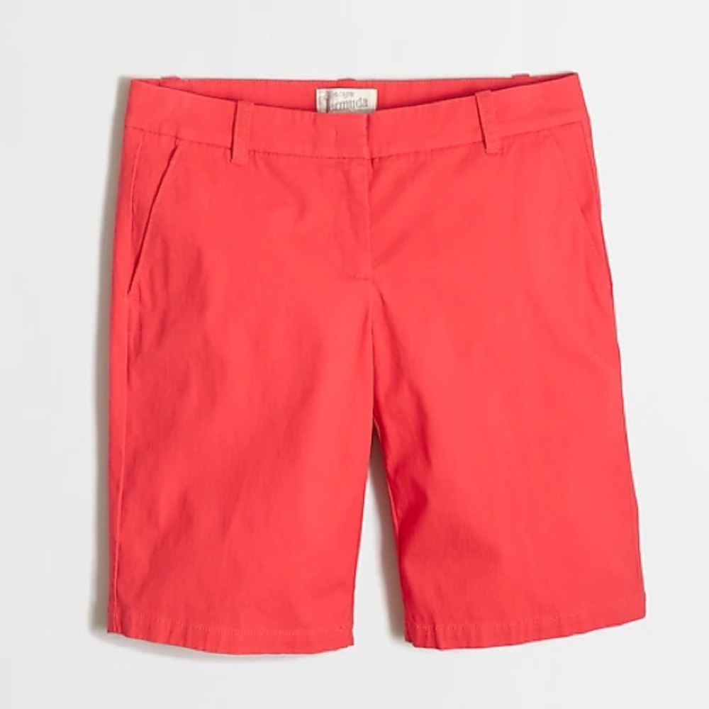 J Crew Stretch Chino City Fit Bermuda Shorts 10”